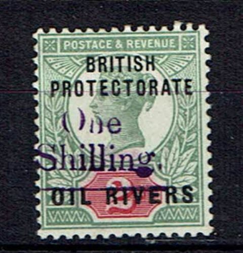 Image of Nigeria & Territories ~ Oil Rivers Protectorate SG 37 LMM British Commonwealth Stamp